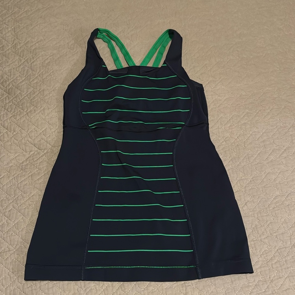Lululemon Striped Athletic Workout TankTop Shirt
